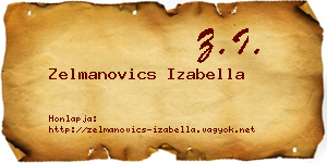 Zelmanovics Izabella névjegykártya